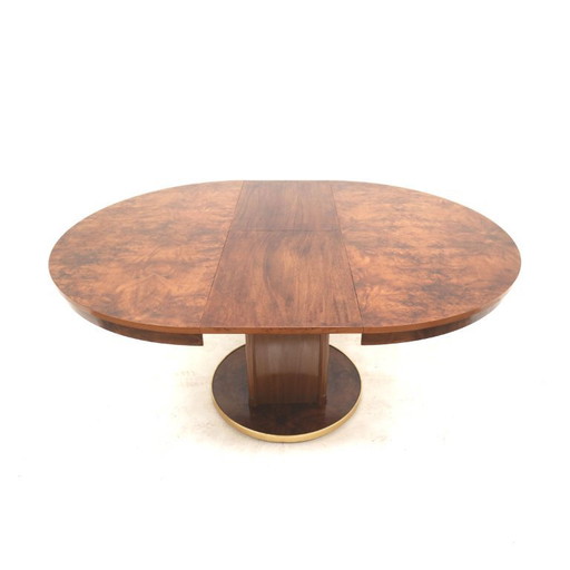 Stylish round vintage design extendable Art Deco Dining Table