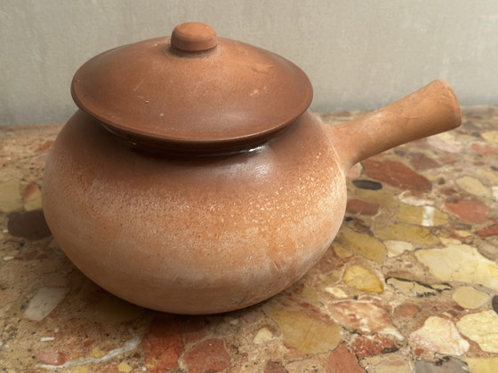 Image 1 of Poêlon vintage en terre cuite 