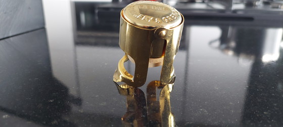 Image 1 of Champagnerverschluss des Weinguts Pommery, 24-karätig vergoldet