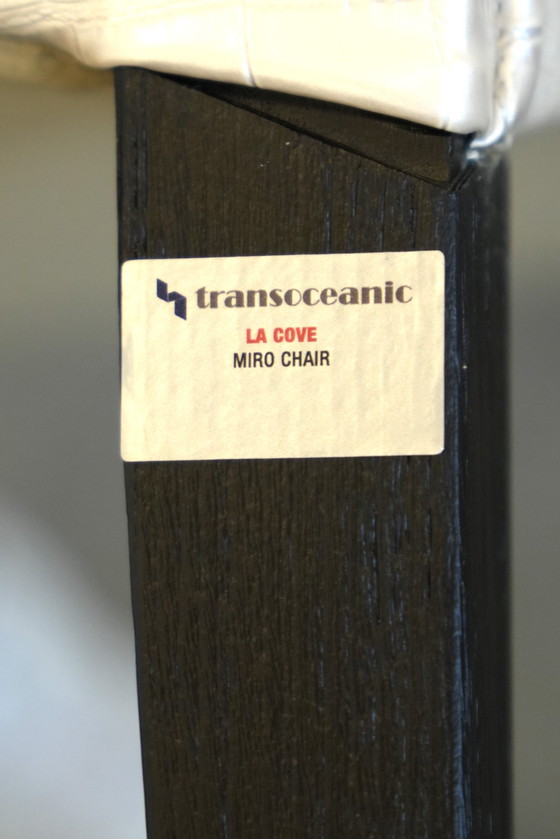 Image 1 of 4er-Set Transoceanic Kunstleder-Esszimmerstühle - Moderne Eleganz trifft auf dauerhaften Komfort