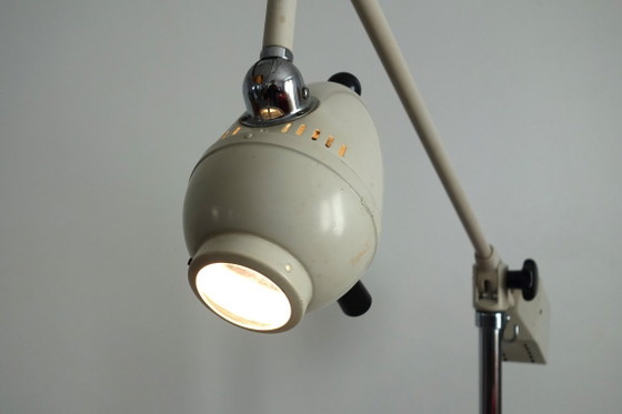 Lampada da terra da dentista vintage, Germania anni '60, Soux, Lampade da terra, Metallo, Plastica, Crema (foto 9 di 15)