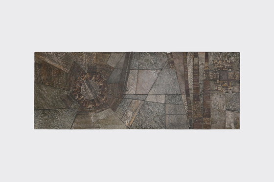 Image 1 of Table basse brutaliste faite et signée par Pia Manu, années 1960
