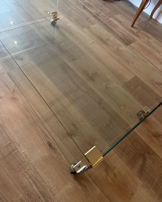 Image 1 of Vintage glass coffee table