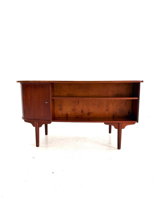 Scrivanie 'Bullet' vintage in teak, H.P. Hansen anni '60 – Legno, Metallo (photo 9 of 15)