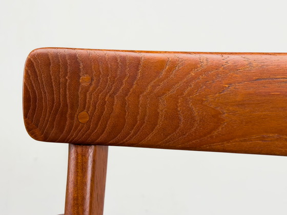 Image 1 of Fauteuil Rungstedlund En Teck et Cuir Par Ole Wanscher Pour P. Jeppesen, 1960S