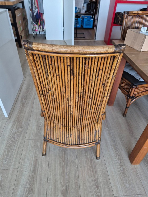 Image 1 of Vintage Bamboe Dining Chairs