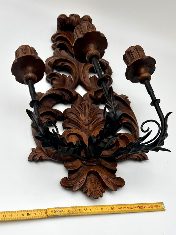 Image 1 of Candelabro de pared histórico de estilo rococó