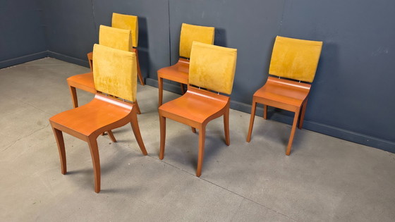 Image 1 of Set aus 6 Finn-Esszimmerstühlen von Ligne Roset, 1990er Jahre