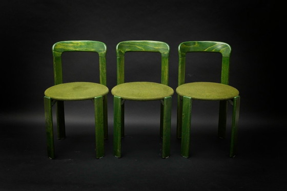 Image 1 of 3 chaises d'appoint empilables Design Bruno Rey for Kusch & Co