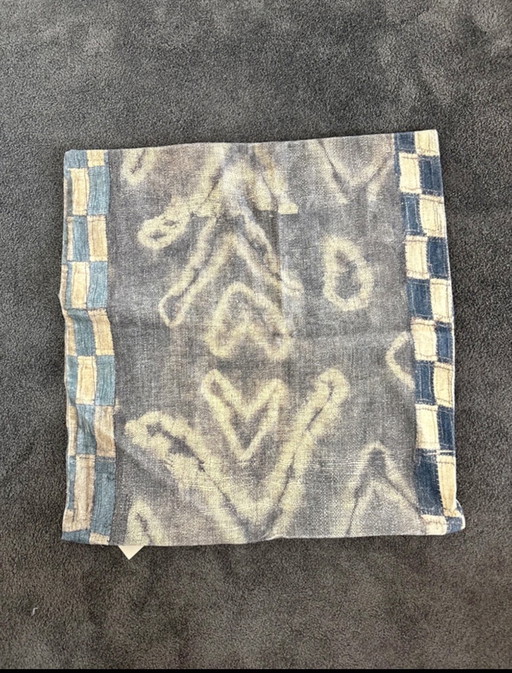 ML Fabrics | Luxury Cushion Cover | 50x50 cm | Beige/Brown | 60% Cotton / 40% Viscose