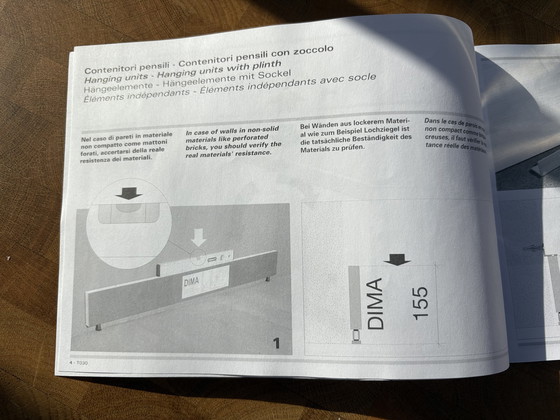 Image 1 of Italian LEMA Wall Cabinet in the Color Anthracite