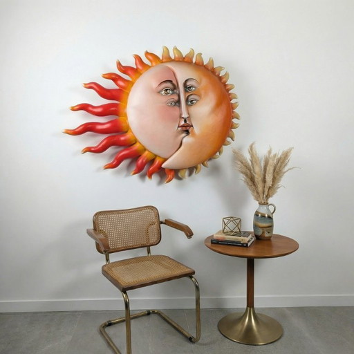 Scultura monumentale in cartapesta "Sol Eclipse" di Sergio Bustamante, 1997