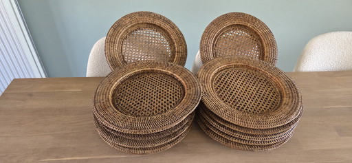 Sottopiatto (12) - Piatti molto grandi - Rattan