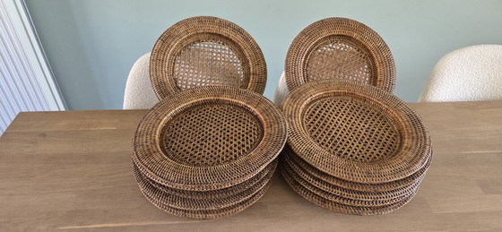 Image 1 of Sottopiatto (12) - Piatti molto grandi - Rattan