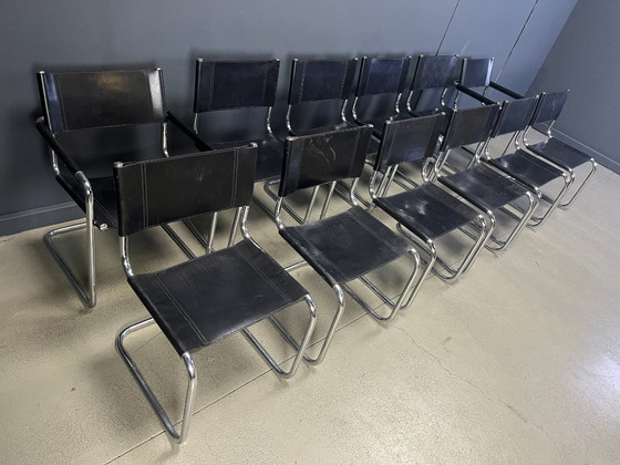 Image 1 of Mart Stam per Fasem, sedie a sbalzo, modello 'S33' - set da 12