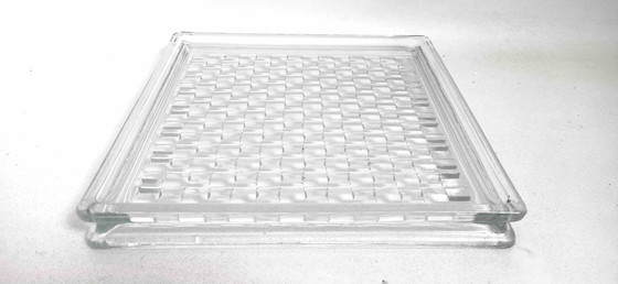 Image 1 of Großer 50er Jahre Leertaschen Glasbaustein 30 x 30 cm