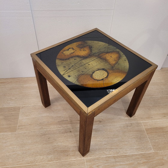 Image 1 of Mesa Auxiliar / Coffee Table “Mapa / Globo Terráqueo”, Maison Jansen, 1970 – Francia