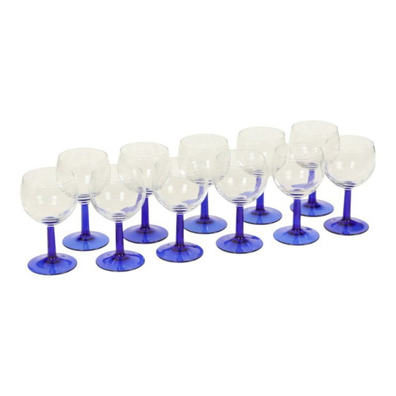 Image 1 of Juego de copas de vino Arcoroc azules