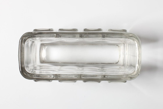 Image 1 of František Vizner Glass Jardinière Vase, Mid-Century Czech Design