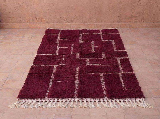Image 1 of Two handmade Berber rugs in pure wool, 2 (250x150) cm