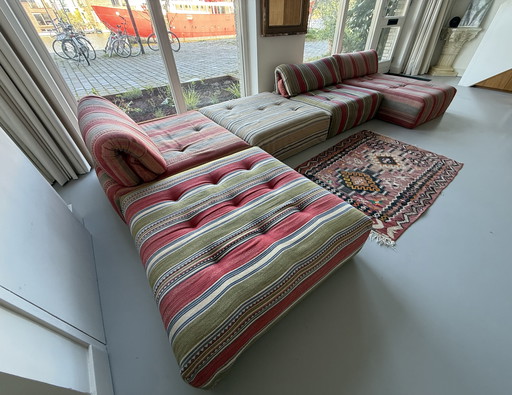 Vintage Roche Bobois Voyage Immobile modulaire bank 5 stuks