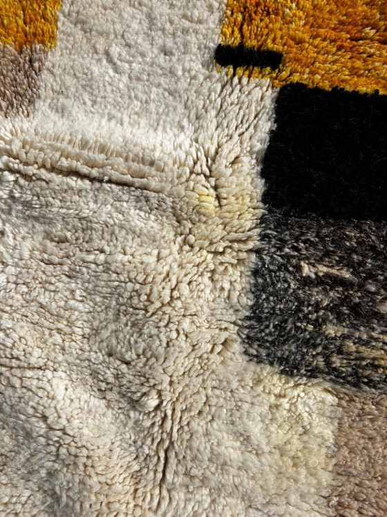 Image 1 of Handmade Moroccan Mrirt Wool Rug 3X2 m– Minimal Geometric Design – Luxury Berber Area Rug – Modern Boho Home Decor