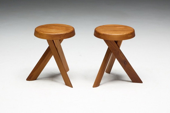 Image 1 of Sgabelli 'S31' di Pierre Chapo, Francia, anni '70