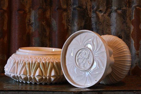 Image 1 of Ceramic art object Japanese Lotus Flower