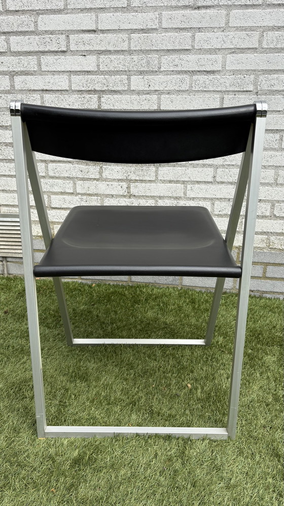 Image 1 of Set van 6 Interlübke klapstoelen van Franz Hero & Karl Odermatt (Team Form AG), jaren 70.