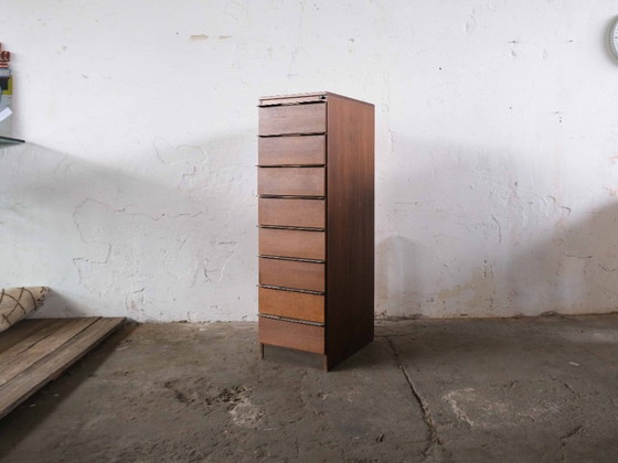 2x Set Cassettiere Design Industriale Loft, Legno, Marrone (foto 4 di 7)
