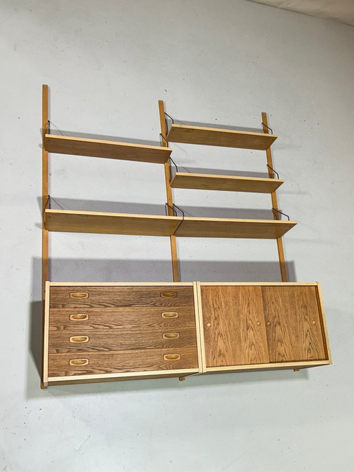 Preben Sørensen sistema de pared estantería de roble danés