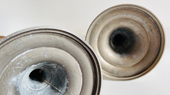 Image 1 of Vintage Silver Metal Candlesticks