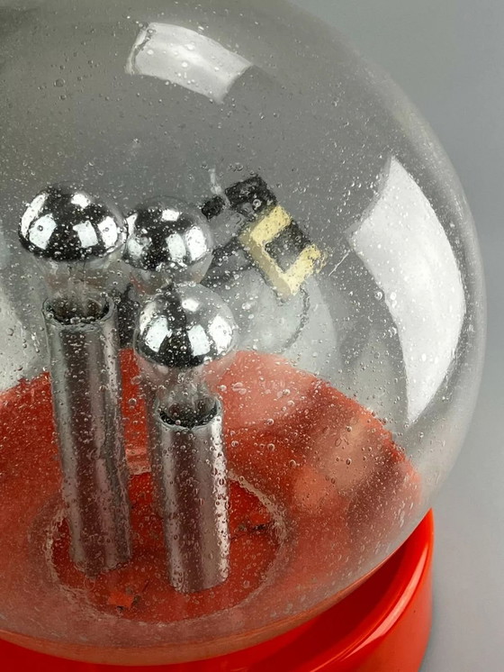 Image 1 of XXL 60s 70s ball lamp tafellamp space age design glas metaal