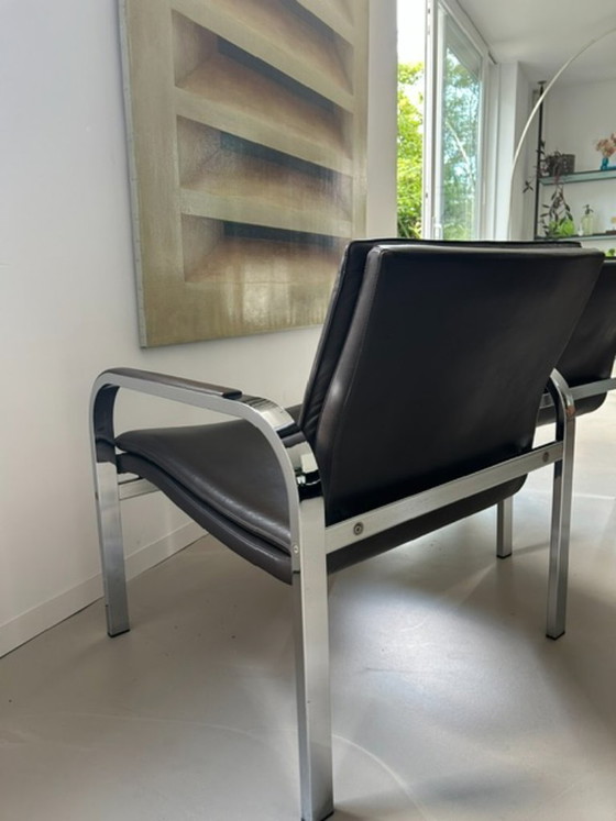 Image 1 of Set Van 2 Vintage Sitag Swissform Lounge Fauteuils