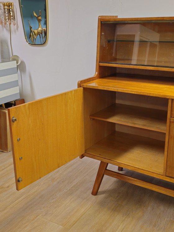 Image 1 of Vintage Highboard Display Cabinet Display Case Dresser