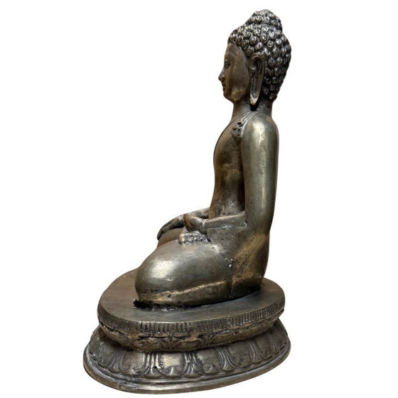 Shakyamuni Buddha aus gemischtem Metall, 19. Jahrhundert – Bildhauerei, Brass (photo 7 of 10)