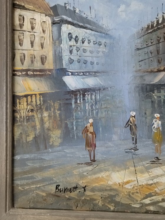 Pintura. Paisaje urbano de París. – Pinturas y dibujos, Wood, Canvas (photo 6 of 10)