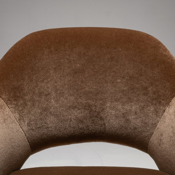 Image 1 of Model 71 Dining Chair in Deep Brown by Eero Saarinen for Knoll