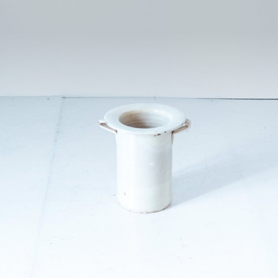 Image 1 of 3x Antique Handmade Ceramic Vases, Set of Three, Italy 1900 circa