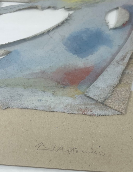 "Portrait" by Paul Antonius - mixed media on paper, 08/94