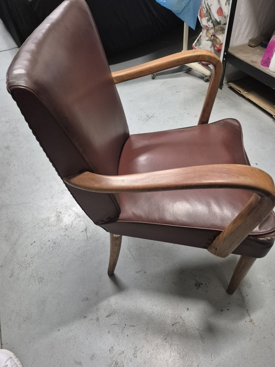 Sillón de Paolo Buffa – Sillones, Leather, Wood (photo 4 of 5)