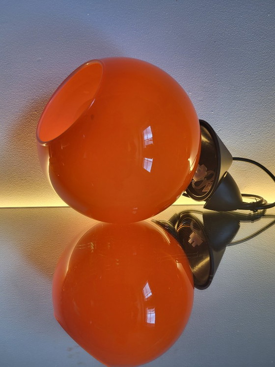 Lampada a Sospensione Vintage in Vetro Opalino Arancione, Presumibilmente Anni '80 – Lampade a sospensione (photo 6 of 8)