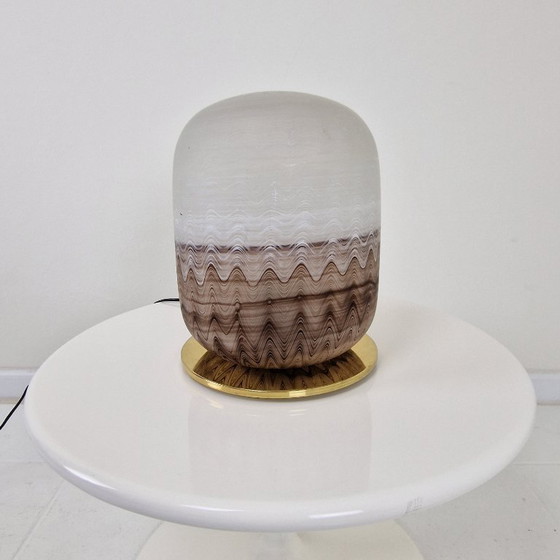 Image 1 of Vintage Hand-Blown Murano Glass Table Lamp, Italy, circa 1970