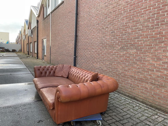 Image 1 of Vintage Chesterfield 3/4 Seater