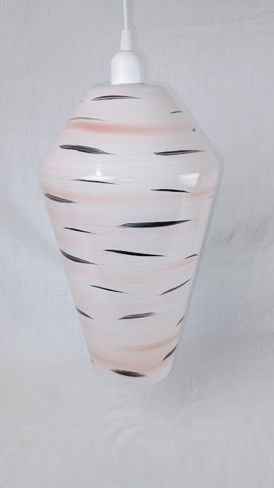 Image 1 of Rara lampada a sospensione francese in stile Mid-Century Modern nello stile di LUNEL