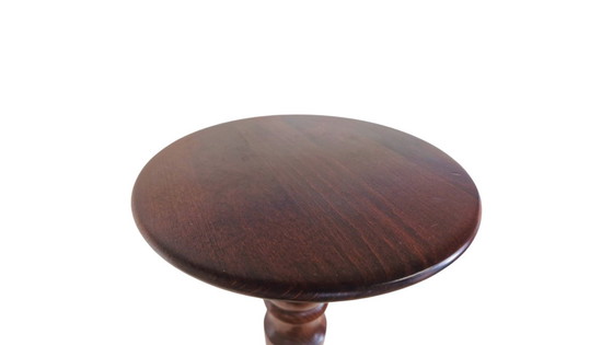 Image 1 of Antique mahogany Barley Twist Plant Stand