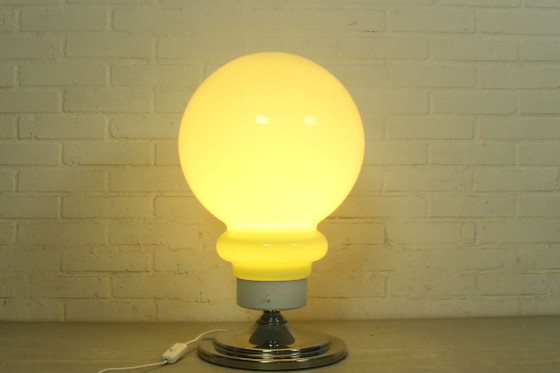 Image 1 of Grande lampe de table en verre de Murano de style futuriste italien (57 cm)
