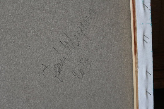 Image 1 of small painting 'red man'