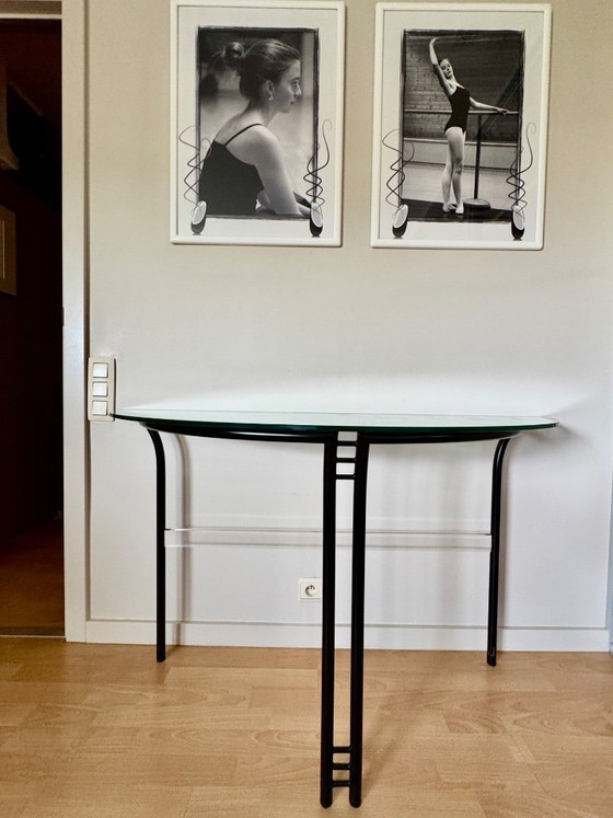 Image 1 of Wandtafel glas+metaal design Axel Enthoven