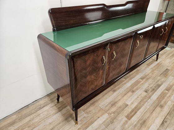 Credenza in mogano con piano in vetro, 1960 – Credenze, Legno (photo 3 of 43)